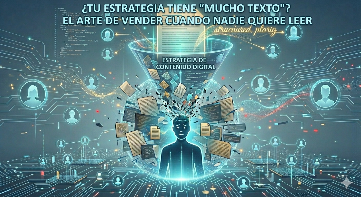 ¿Tu estrategia tiene "mucho texto"? El arte de vender cuando nadie quiere leer